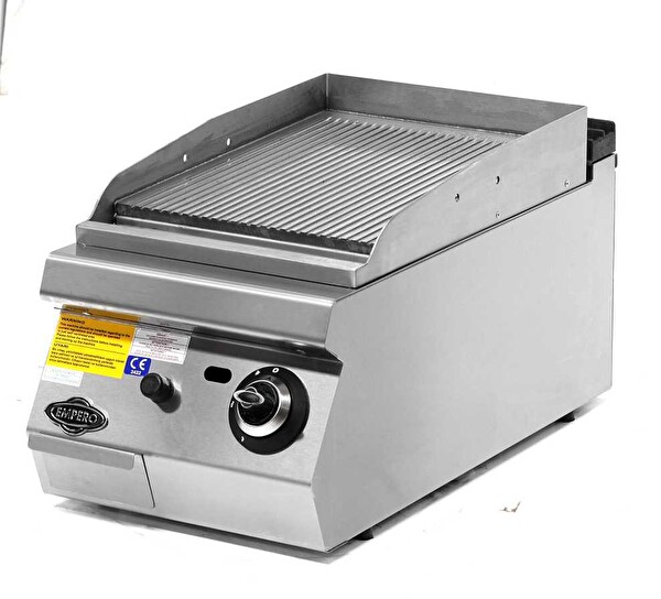 EMP.PLS.9IG011-K Gazlı Izgara Komple Oluklu Krom Pleyt - LPG'li