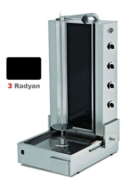 Empero EMP.DN.211 Camlı Döner Ocağı Alttan Motorlu 4 Radyanlı Gazlı - LPG'li