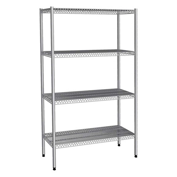 EMP.T.2.3676-18-4 Tel Raf-4 Katlı - Inox 201-76x36x180 CM