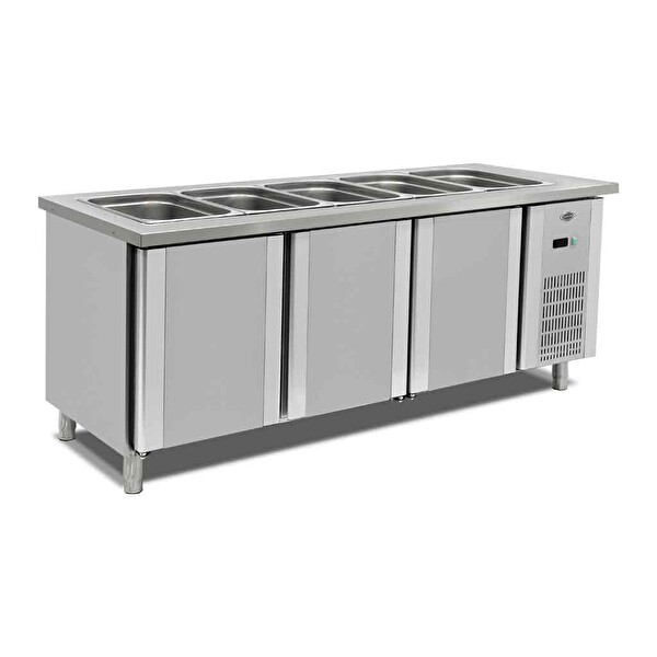 Empero EMP.BSS.20 Soğuk Servis Ünitesi Buzdolaplı 3x1 1 GN