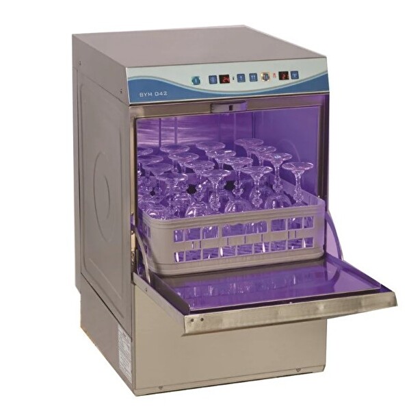 İnoksan INO-BYM042T Bardak yıkama Makinası 600-800 Bardak/h Tahliye ve Parlatıcı Pompalı