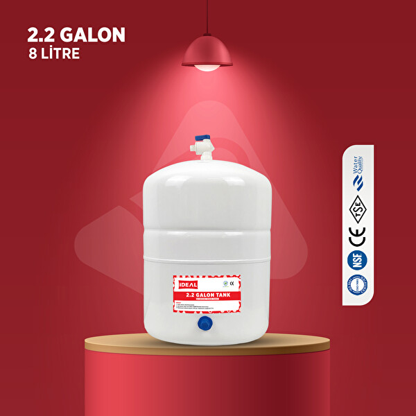 İdeal Mağaza Su Arıtma Cihazı İçin 2.2 Galon 8 Litre Su Tankı Deposu