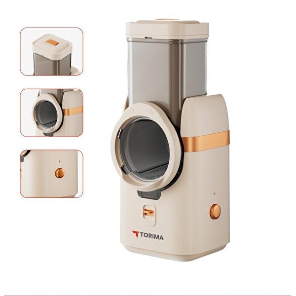 Torima TFS-01 5in1 Otomatik Rende-Doğrayıcı Dilimleme Makinesi Krem