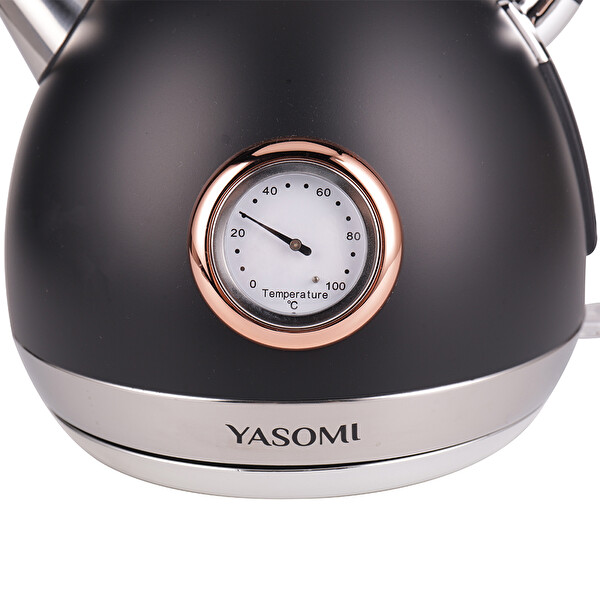 Yasomi YK-880NTSL Retro Isıtıcı Kettle Siyah