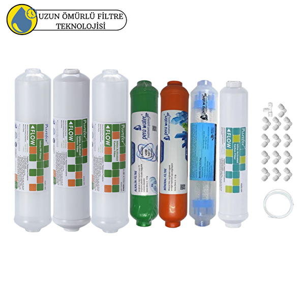 Pemax Water Solutions Purefer Kapalı Kasa Su Arıtma Cihazlarına Sertifikalı  7'li Mebransız  Mineral  Alkali Detox