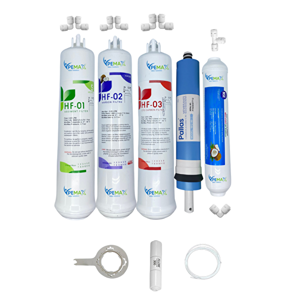 Pemax Water Solutions Kapalı Kasa Su Arıtma Cihazlarına  HFT  5'li Pallas Mebran  Mineralli Tatlandırıcı