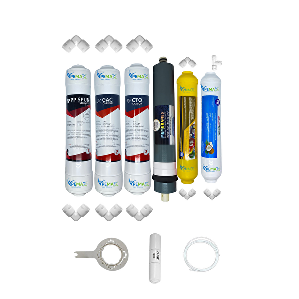 Pemax Water Solutions Kapalı Kasa Su Arıtma Cihazlarına  Ecomax   6'lı Platinium Mebran Mineral Tatlandırıcı