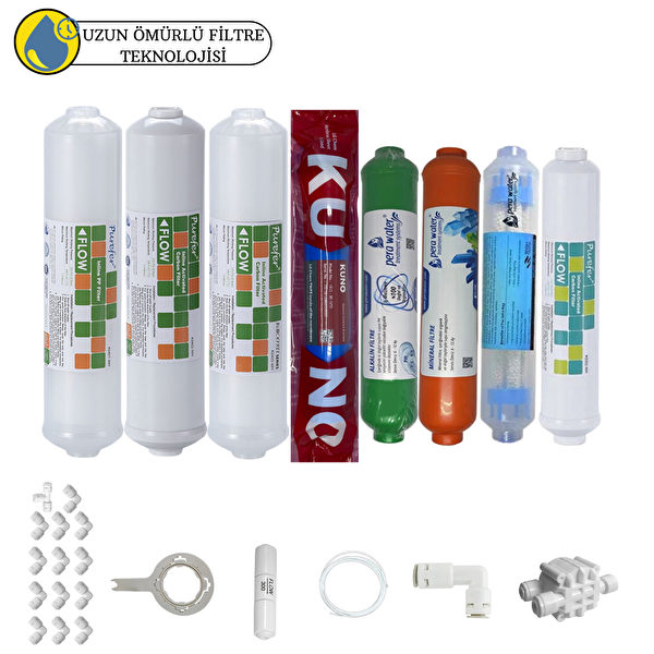 Pemax Water Solutions Purefer Kapalı Kasa Su Arıtma Cihazlar Sertifikalı 8'li Orijinal Lg Kuno Mebran  Mineral Alkali Detox