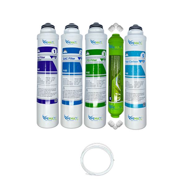 Pemax Water Solutions Kapalı Kasa Su Arıtma Cihazlarına  Tak Çevir   5'li Mebransız  Alkali  Tatlandırıcı