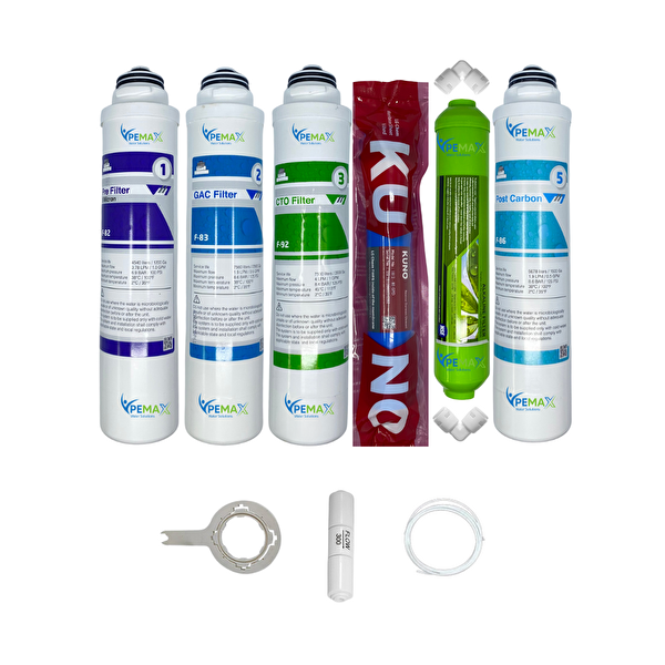 Pemax Water Solutions Kapalı Kasa Su Arıtma Cihazlarına  Tak Çevir   6'lı Orijinal LG Kuno Mebran Alkali  Tatlandırıcı