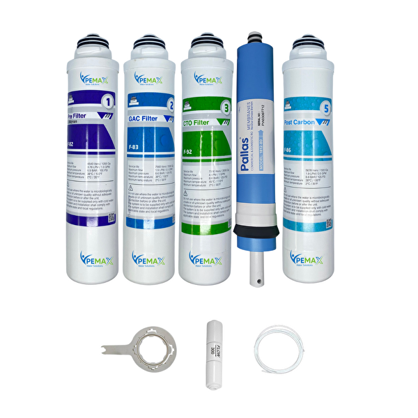 Pemax Water Solutions Kapalı Kasa Su Arıtma Cihazlarına Tak Çevir 5'li Pallas Mebran Tatlandırıcı