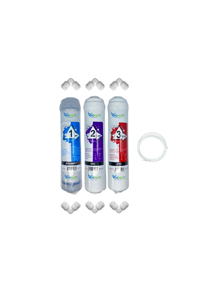 Pemax Water Solutions Kapalı Kasa Su Arıtma Cihazlarına Uygun STD  3'lü Set