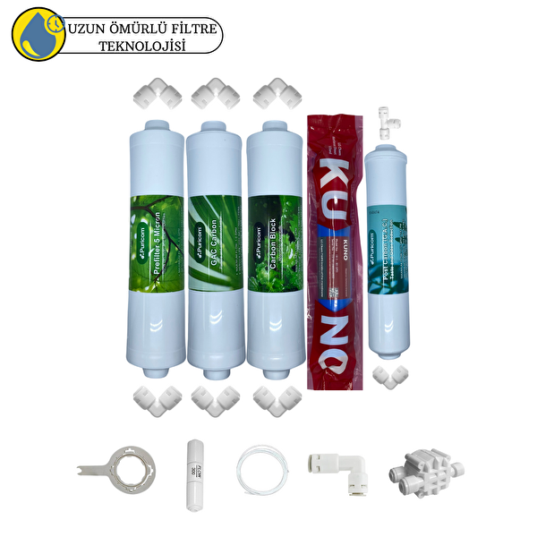 Pemax Water Solutions Puricom  Kapalı Kasa Su Arıtma Cihazlarına Sertifikalı 5'li Orijinal Lg Kuno Mebran  5'li