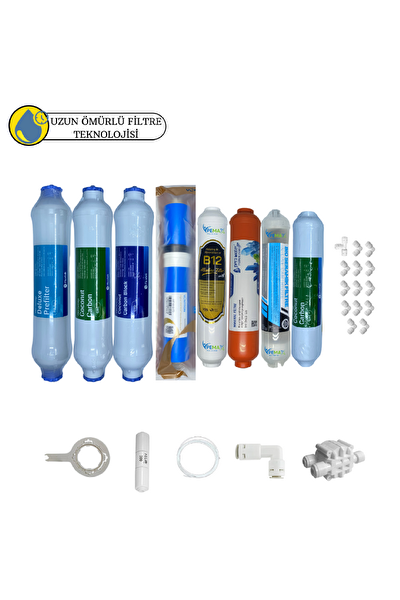 Pemax Water Solutions Fluxtek Kapalı Kasa Su Arıtma Sertifikalı 8'li  Pera Water Mineral Vontron Helixfil teknoloji Mebran