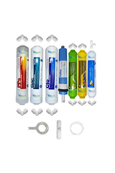 Pemax Water Solutions Kapalı Kasa Su Arıtma Cihazlarına STDMAX 7'li Pallas Mebran Alkali-Mineral-Tatlandırıcı