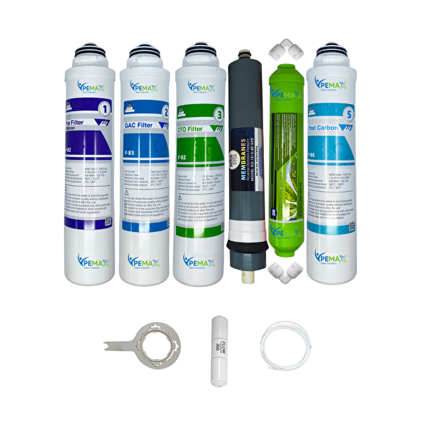 Pemax Water Solutions Kapalı Kasa Su Arıtma Cihazlarına Tak Çevir 6'lı Platinium Mebran Alkali-Tatlandırıcı
