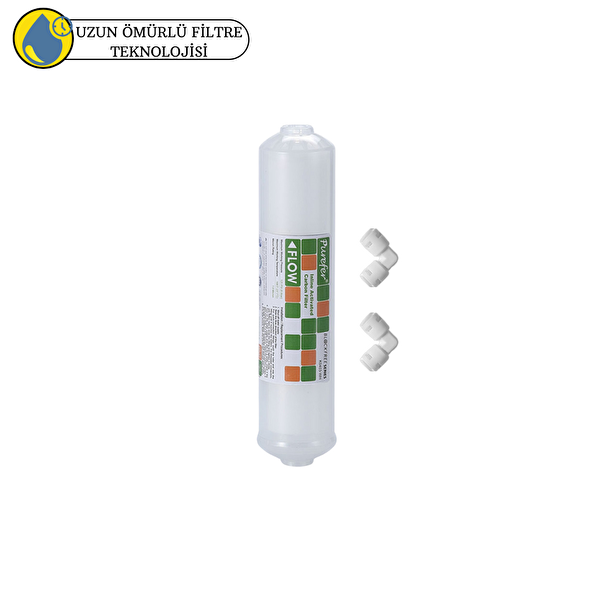 Pemax Water Solutions Purefer Kapalı Kasa Su Arıtma Cihazlarına Sertifikalı 2 in1 blackfree makaralı Karbon Filtre