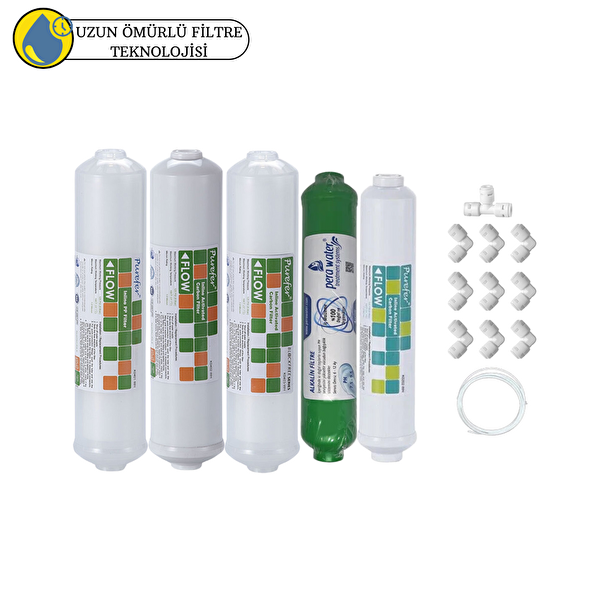 Pemax Water Solutions Purefer Kapalı Kasa Su Arıtma Cihazlarına Sertifikalı 5'li Mebransız Alkalili