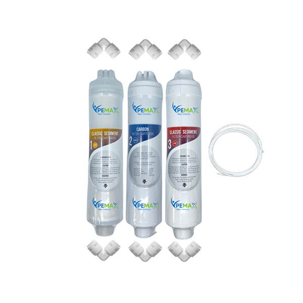 Pemax Water Solutions Kapalı Kasa Su Arıtma Cihazlarına Uygun Eco 3'lü Set
