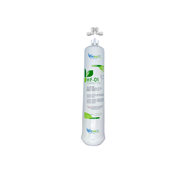 Pemax Water Solutions Kapalı Kasa Su Arıtma Cihazlarına 1. Aaşama 5 micron HFT Sediment Filtre