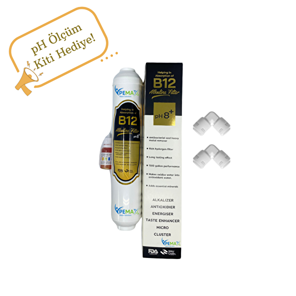 Pemax Water Solutions b12 Alkali Filtre-Ph Ölçüm kiti