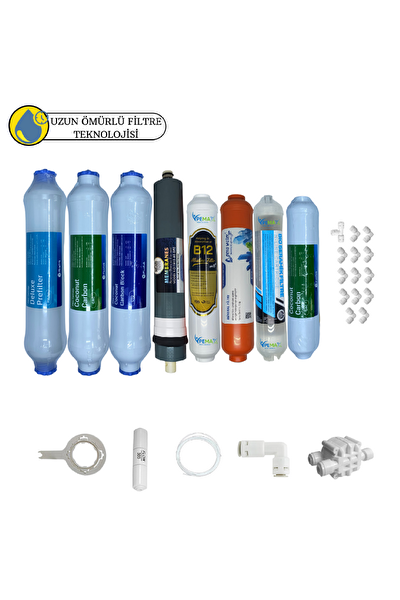 Pemax Water Solutions Fluxtek Kapalı Kasa Su Arıtma Cihazlarına Sertifikalı 8'li Pera Water Mineral Platinium Mebran
