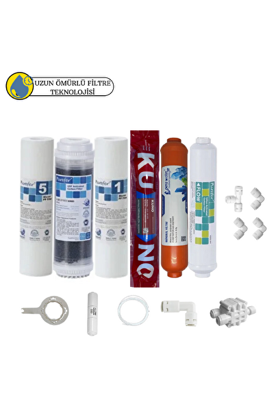 Pemax Water Solutions Purefer Açık Kasa Çif Sedimentli Sertifikalı 6'lı Orijinal Lg Kuno Mebran Mineralli