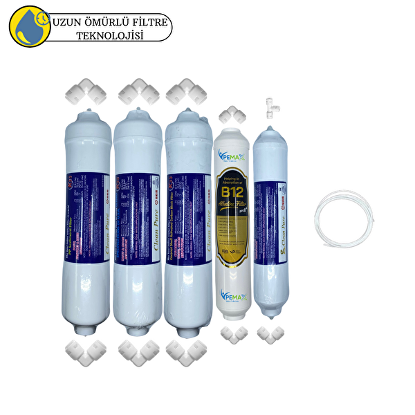 Swun chyan Kapalı Kasa Su Arıtma Cihazlarına Sertifikalı 5'li Mebransız B12 Alkalili
