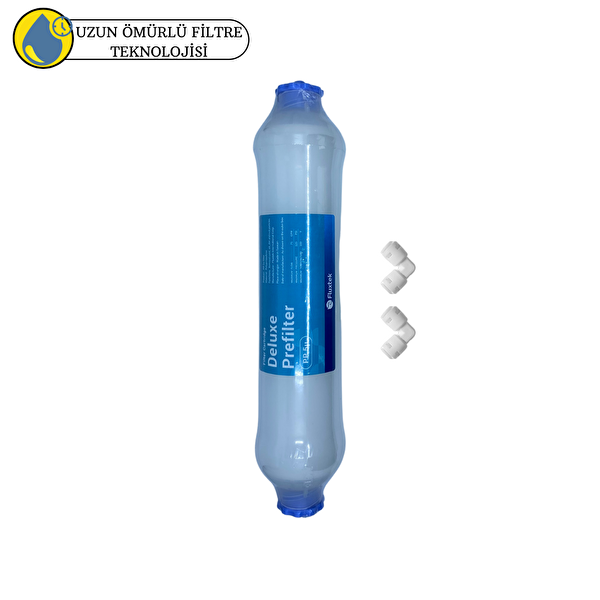 Pemax Water Solutions Fluxtek Kapalı Kasa Su Arıtma Cihazlarına Sertifikalı Şeffaf 1.Aaşama 5 micron Sediment Filtre