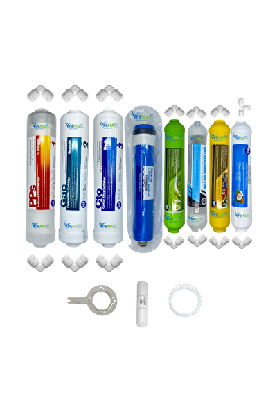 Pemax Water Solutions Kapalı Kasa Su Arıtma Cihaz STDMAX 8'li ReVerse Osmosis Mebran Alkali-Mineral-Detox-Tatlandırıcı