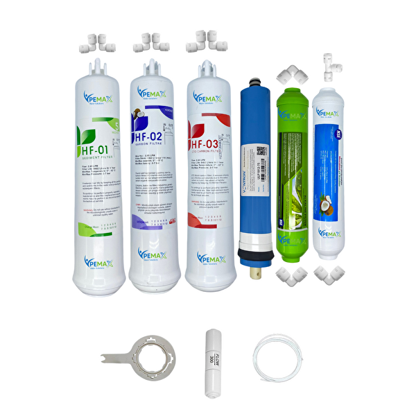 Pemax Water Solutions Kapalı Kasa Su Arıtma Cihazlarına HFT 6'lı Vontron Mebran Alkali-Tatlandırıcı