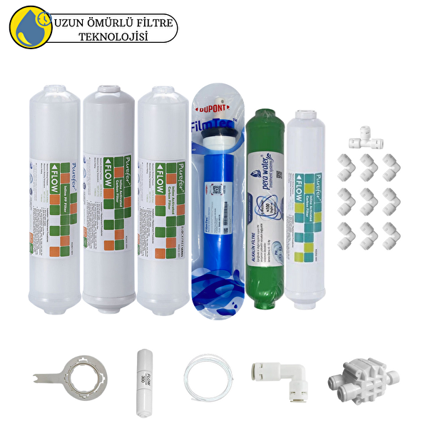 Pemax Water Solutions Purefer Kapalı Kasa Su Arıtma Cihazlarına Sertifikalı 6'lı Filmtec Dupon Mebran Alkalili