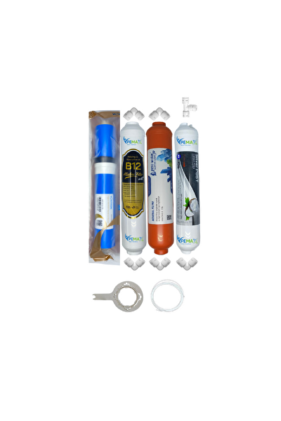 Pemax Water Solutions vontron helixfil yüksek TDS Mebran-B12 Alkali- Mineral- Gümüş İyonlu Tatlandırıcı