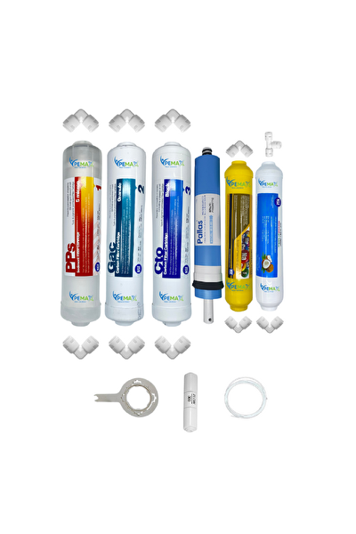 Pemax Water Solutions Kapalı Kasa Su Arıtma Cihazlarına STDMAX 6'lı Pallas Mebran Mineral-Tatlandırıcı