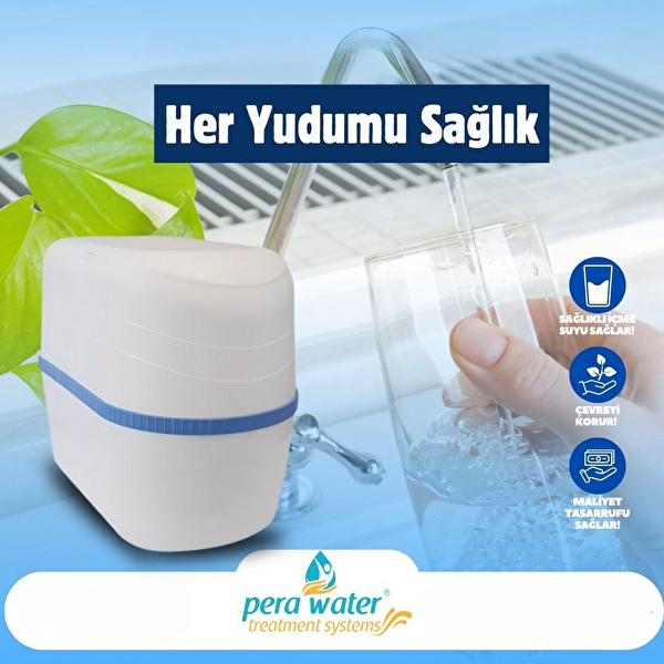 Pera Water Merkoplus 6 Aaşamalı Mineralli-basınç düşürücülü Kapalı Kasa Pompasız Su Arıtma Cihazı