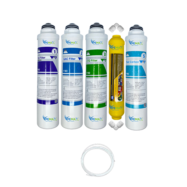 Pemax Water Solutions Kapalı Kasa Su Arıtma Cihazlarına Tak Çevir 5'li Mebransız Mineral -Tatlandırıcı