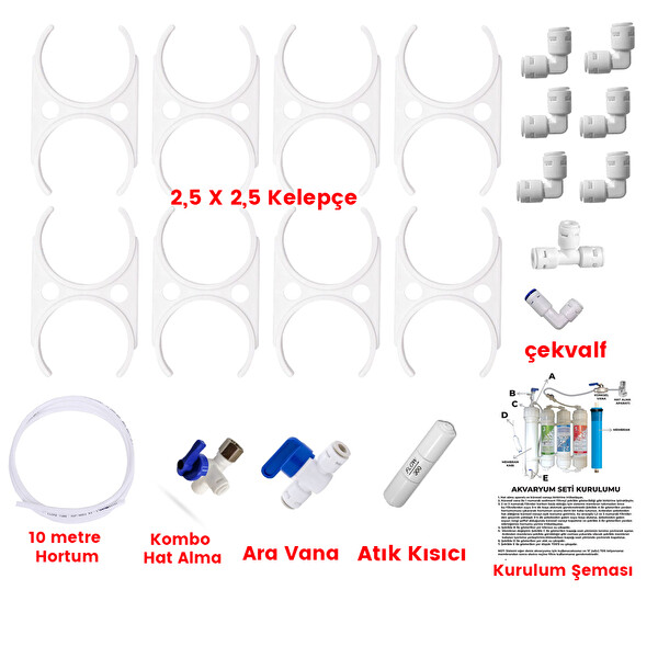 Sulook Akvaryum Su Arıtma Cihazı 100 Gpd Membranlı 0Ppm Tds