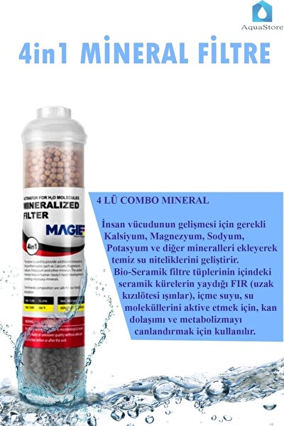 Sulook Kapalı Kasa Su Arıtma Cihazı Filtresi 6'lı Filtre Seti