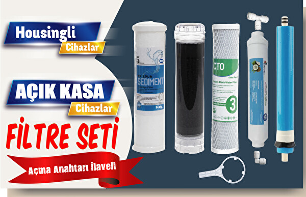 Sulook İhlas Aura Cebilon Ve Housingli Tüm Su Arıtma Cihazlarına Uyumlu 5'li Filtre Seti