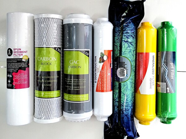 Sulook Aqualine Su Arıtma Filtre Seti 7'li Çift Karbon Platınum Mineral Alkali