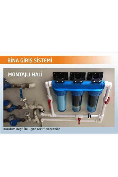 Sulook Bina Girişi Su Arıtma Cihazı 3'lü Daire Girişi Su Arıtma