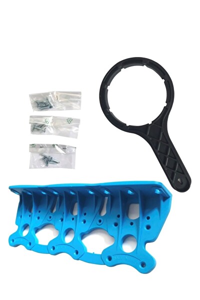 Sulook 3/4 3'lü 10'' Su Arıtma Filtresi Housing Daire-Bina Giriş Filtre Kabı Ve Filtresi Italyan Malı
