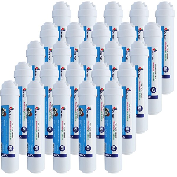Sulook Reverse Osmosis Tezgahaltı Su Arıtma Cihazı Tatlandırıcı Son Karbon Filtre 25'li