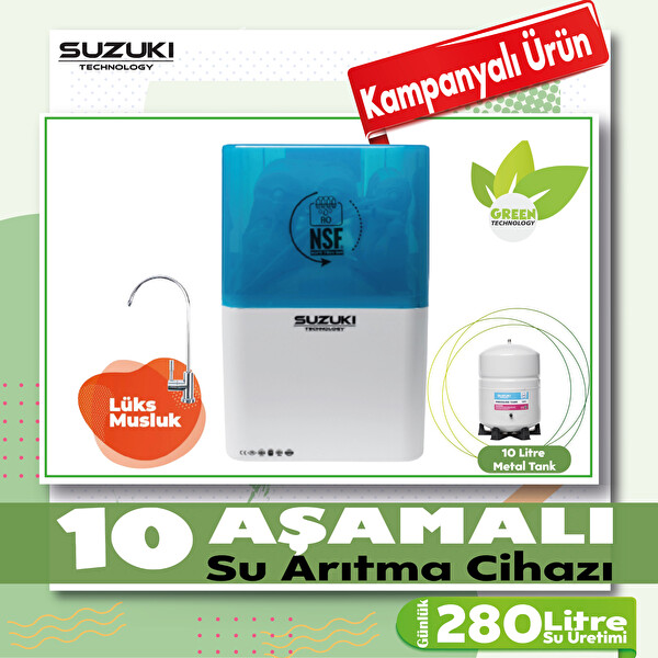 Sulook Suzuki Technology 10 Aşamalı Su Arıtma Cihazı Çevre Ve Bütçe Dostu