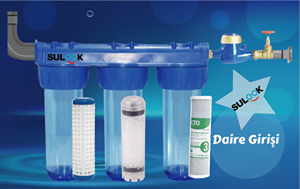 Sulook Lotto Filters Daire Girişi Su Arıtma Silifoz Filtreli Tip 3/4