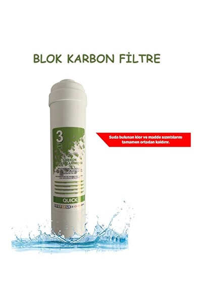 Sulook Kapalı Kasa Su Arıtma Cihazı Filtresi Inline 2 Yıllık Bakım Seti (Membransız Set)