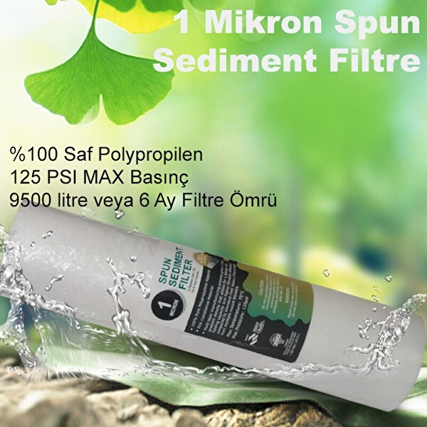 Sulook Su Arıtma Cihazı Filtre Seti Lgkuno Membranlı Aqualine 8 Aşamalı
