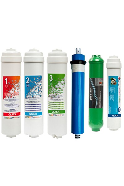 Sulook Kapalı Kasa Su Arıtma Cihazı Filtresi 6 Filtreli 75 Gpd Membranlı Set