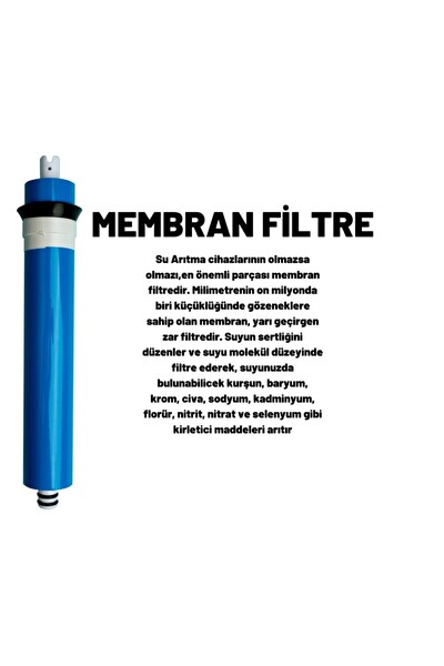 Sulook Kapalı Kasa Su Arıtma Cihazı Filtresi 6 Filtreli 75 Gpd Membranlı Set
