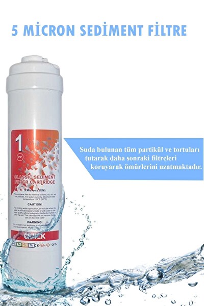 Sulook Aura Cebilon Silver Su Arıtma Cihazı Uyumlu 5Li Filtre Set